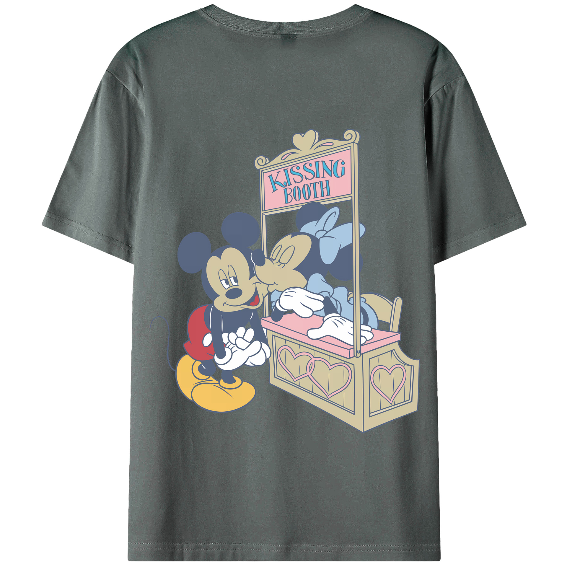 （画像用） ミッキーマウス Mickey Mouse 綿100％半袖Tシャツ（背面プリント）